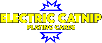 Electric Catnip Playing Cards (Blue) logo