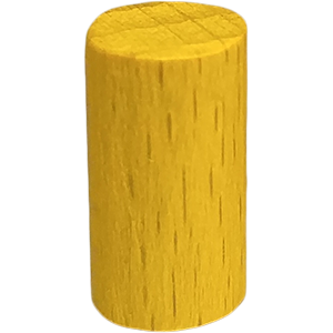 Cylinder, 15mm x 8mm, Yellow Thumbnail
