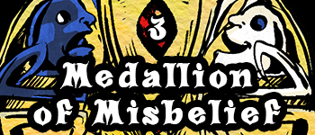 Medallion of Misbelief (QTY 4) - Theater of the Hammed logo