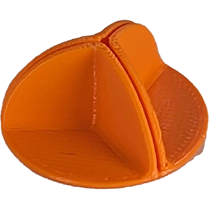 Card Connector, 120-degree, Orange Thumbnail