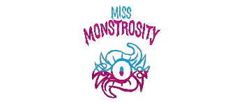 Miss Monstrosity Poker Deck logo