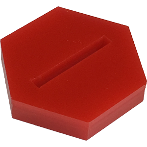 Miniature Base, 25mm Hex, Red Thumbnail