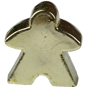 Meeple, Acrylic, Opaque, Gold Thumbnail