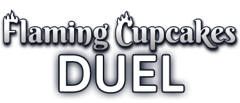 Flaming Cupcakes DUEL logo