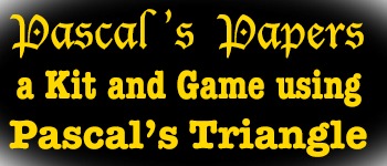 Pascal's Papers - a Binomial Triangle Game and Puzzle logo