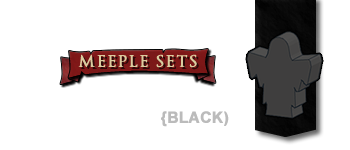 Monster Realm Meeple Set (Black) logo