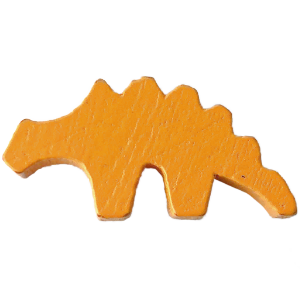 Dinosaur, Ankylosaurus, Wood, Orange Thumbnail