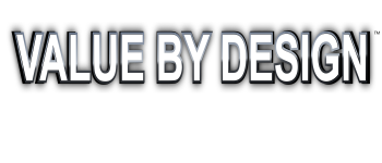 VALUE BY DESIGN deluxe logo