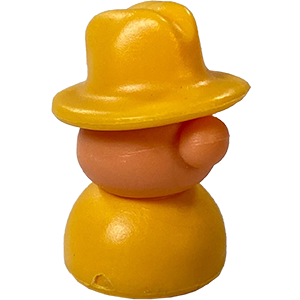 Fedora Person, Yellow, Light Thumbnail