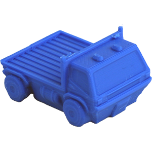 Truck, Flatbed, Blue Thumbnail