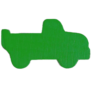 Truck, Wood, Green Thumbnail