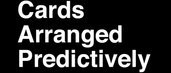 Cards Arranged Predictively logo