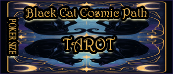 Black Cat Cosmic Path Tarot - POKER SIZE logo