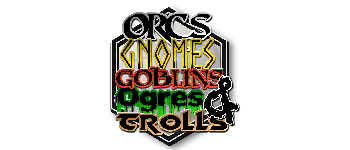 Orcs Gnomes Goblins Ogres & Trolls logo