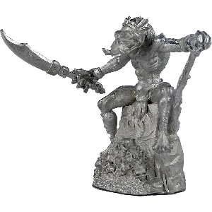 Lizard Man on Rock Throne Thumbnail