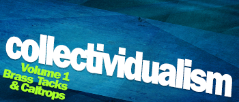 Collectividualism, Volume 1: Brass Tacks and Caltrops logo