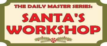 "The Daily Master" Santa's workshop  logo