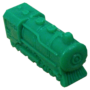 Locomotive Train Engine, Green Thumbnail