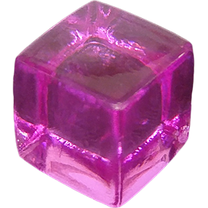 Ice Cube, 10mm, Transparent, Purple Thumbnail