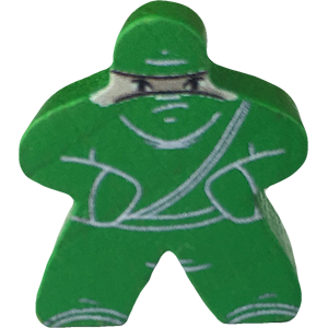 Ninja, Green - Character Meeple Thumbnail