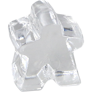 Meeple, Mini, Acrylic, Transparent, Clear Thumbnail