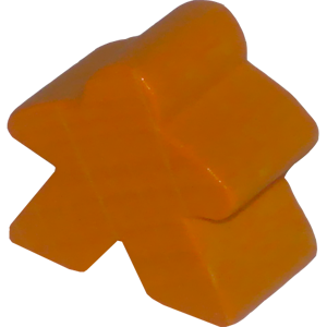 Meeple, Wood, Orange Thumbnail