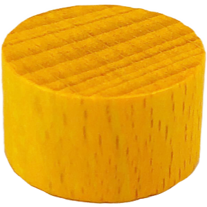 Disc, 17mm x 10mm, Apricot Thumbnail