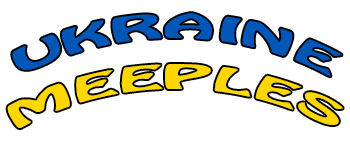Ukraine Flag Meeples logo