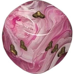 D6, 16mm, Marbled Pink  Thumbnail