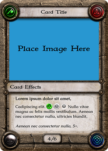 22 Collectable Card Game Card Templates