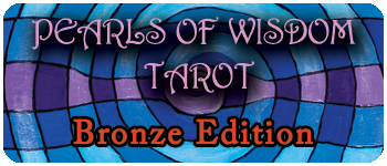 Bronze Edition Poker Sized Pearls of Wisdom Tarot logo