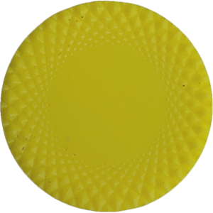 Poker Chip, 19mm, Fancy, Yellow Thumbnail