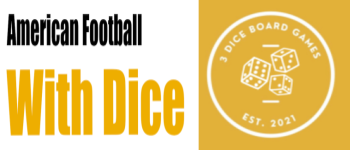 American Football With Dice. logo