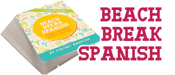 Beach Break Spanish MINI - Poker and Spanish Flash Card Set  logo