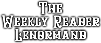 The Weekly Reader Lenormand Mint-Tin Deck logo