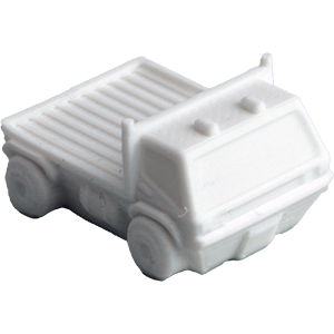 Truck, Flatbed, White Thumbnail