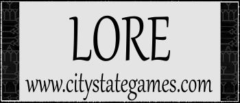 LORE: No board, downloadable rules logo