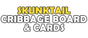 Skunktail Cribbage Board & Cards logo