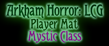 Arkham Horror LCG - Player Mat - Mystic logo