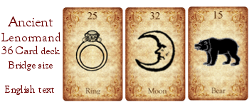 Ancient Lenormand with English text logo