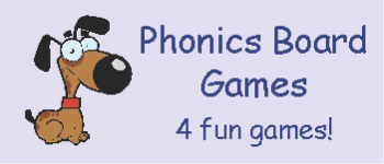 Phonics Board Games, set of 4 logo
