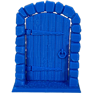 Hinged Stone Door, Blue Thumbnail