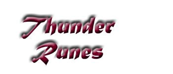 Thunder Runes Card Set (Rustic) logo
