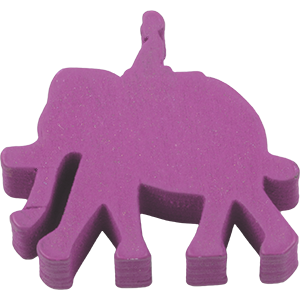 Elephant with Rider, Purple Thumbnail
