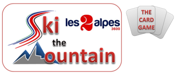 Ski the Mountain Card Game - Les Deux Alpes, France logo