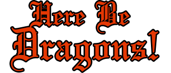 HERE BE DRAGONS logo