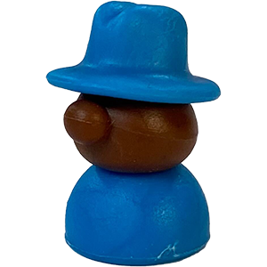 Fedora Person, Blue, Dark Thumbnail