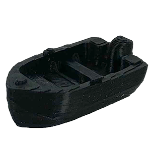 Motor Boat, Black Thumbnail