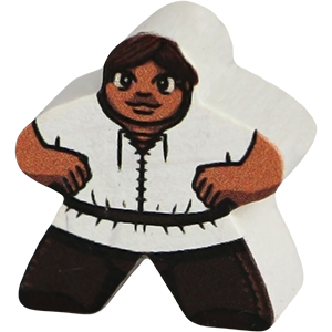 Villager, White - Character Meeple Thumbnail
