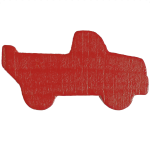 Truck, Wood, Red Thumbnail